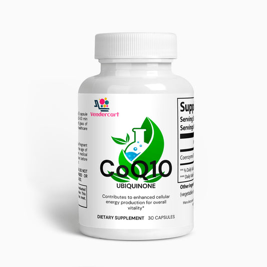 CoQ10 Ubiquinone 30 Capsules Heart Health & Energy Production Supplement | Antioxidant Protection | 30 Capsules