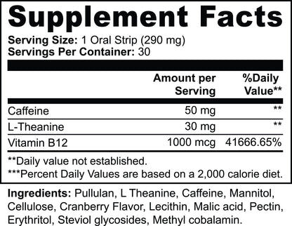 Fast-Acting Energy Strips for Instant Focus & Stamina | Portable Energy Boost for Daily Performance & Alertness