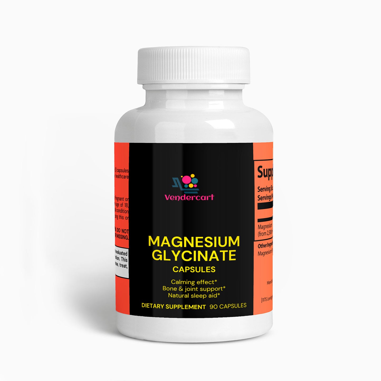 Magnesium Glycinate 90 Capsules – High Absorption Magnesium for Sleep, Stress Relief & Muscle Recovery | Calm & Relaxation Support Supplement