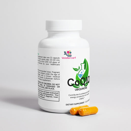 CoQ10 Ubiquinone 30 Capsules Heart Health & Energy Production Supplement | Antioxidant Protection | 30 Capsules