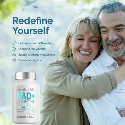 NAD Resveratrol Supplement, ,NAD+ Supplements NAD Supplements for Women and Men, 120 Capsule