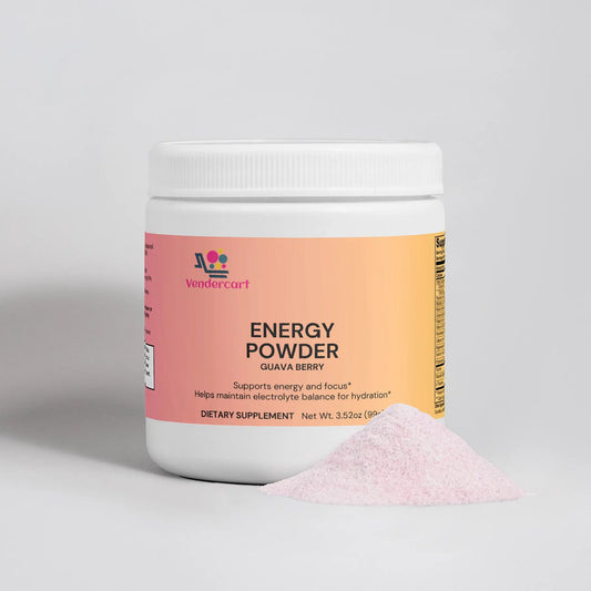 Energy Powder - Natural Energy Boost for Active Lifestyles | 30 Servings | No Sugar Added