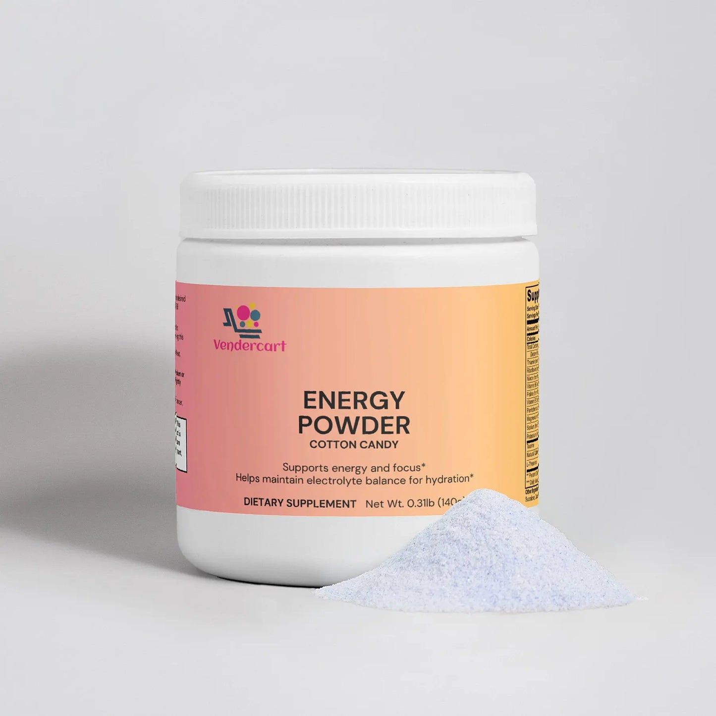 Energy Powder - Natural Energy Boost for Active Lifestyles | 30 Servings | No Sugar Added