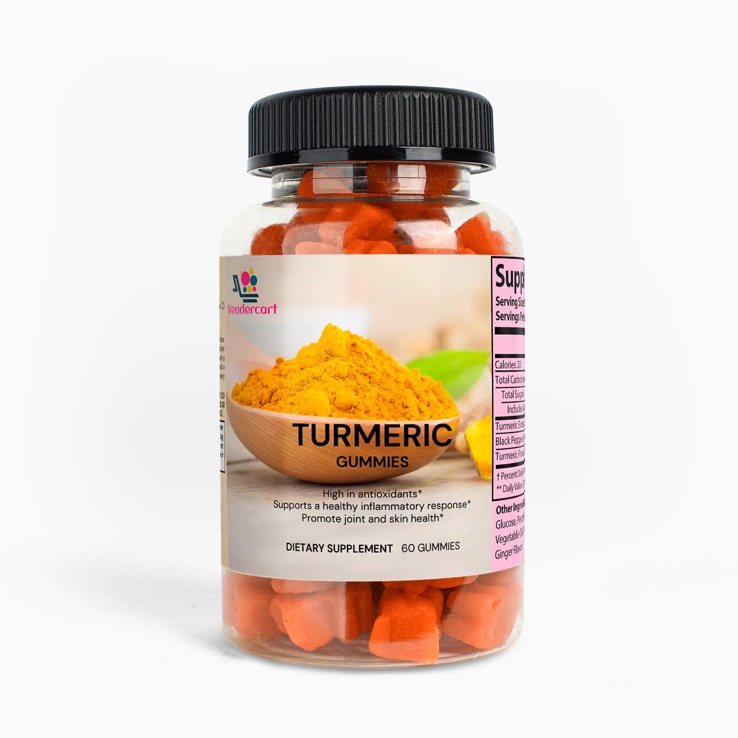 Turmeric Gummies – Powerful Anti-Inflammatory & Joint Support | Natural Pain Relief | 30 Gummies | Vegan & Non-GMO