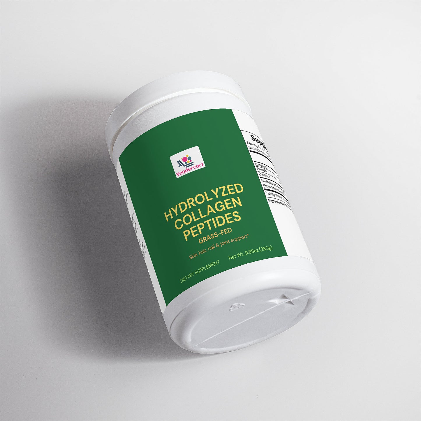 Grass-Fed Hydrolyzed Collagen Peptides Skin, Hair & Nail Support | Anti-Aging Collagen Powder for Joint & Bone Health | Unflavored Protein Supplement
