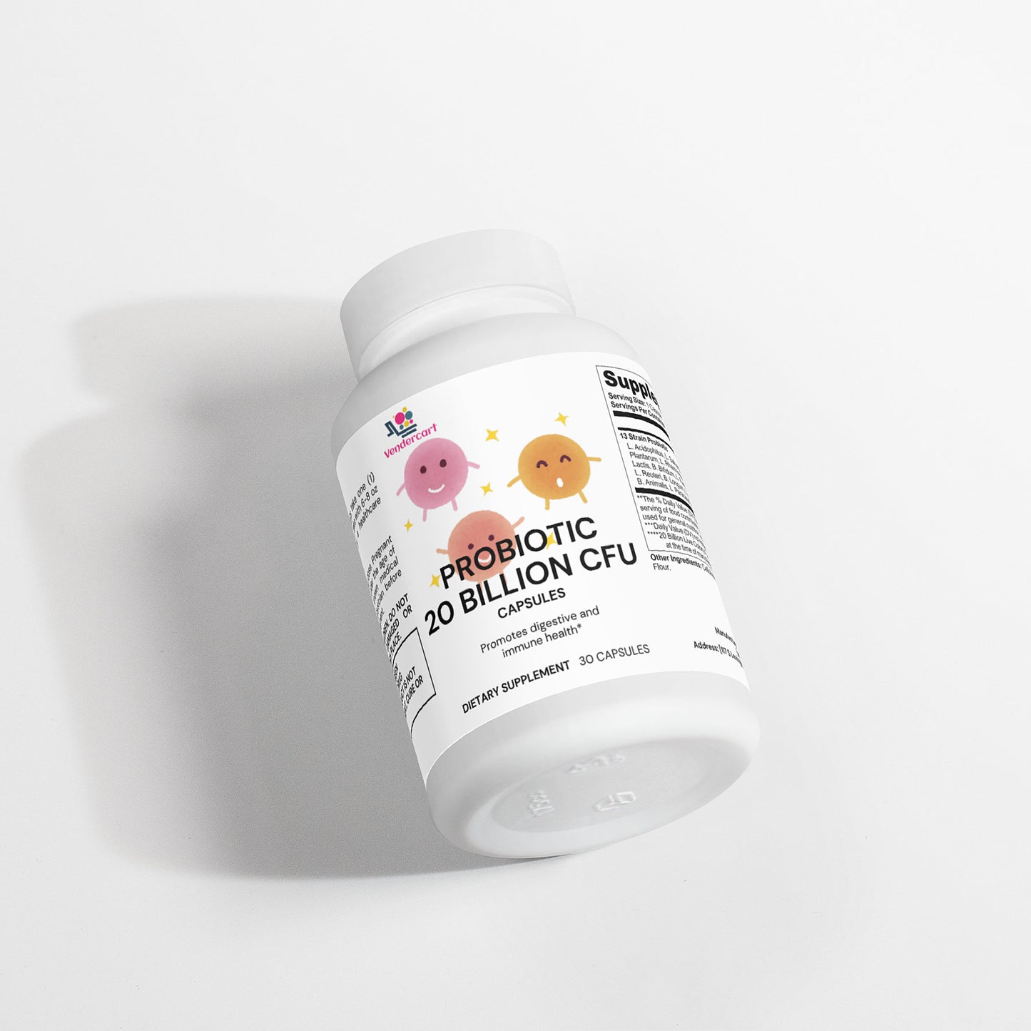 Probiotic 20 Billion CFU - Advanced Digestive Health & Immune Support Supplement | 30 Capsules | Gut Health