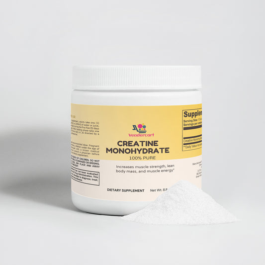 Creatine Monohydrate – Pure Performance & Muscle Growth | 100% Micronized Creatine Powder | 30 Servings