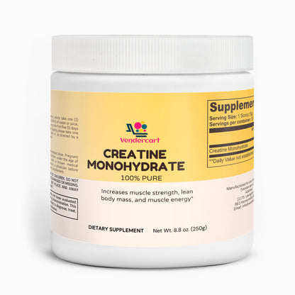 Creatine Monohydrate – Pure Performance & Muscle Growth | 100% Micronized Creatine Powder | 30 Servings