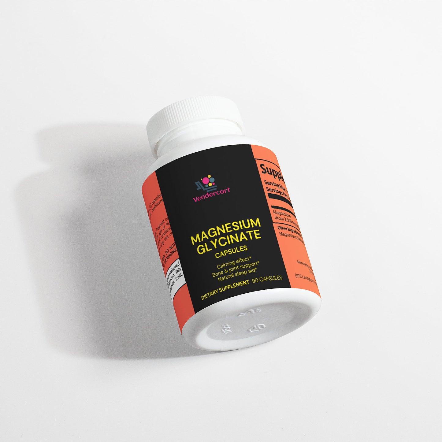 Magnesium Glycinate 90 Capsules – High Absorption Magnesium for Sleep, Stress Relief & Muscle Recovery | Calm & Relaxation Support Supplement
