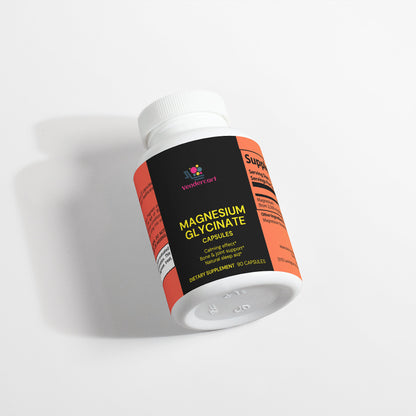 Magnesium Glycinate 90 Capsules – High Absorption Magnesium for Sleep, Stress Relief & Muscle Recovery | Calm & Relaxation Support Supplement