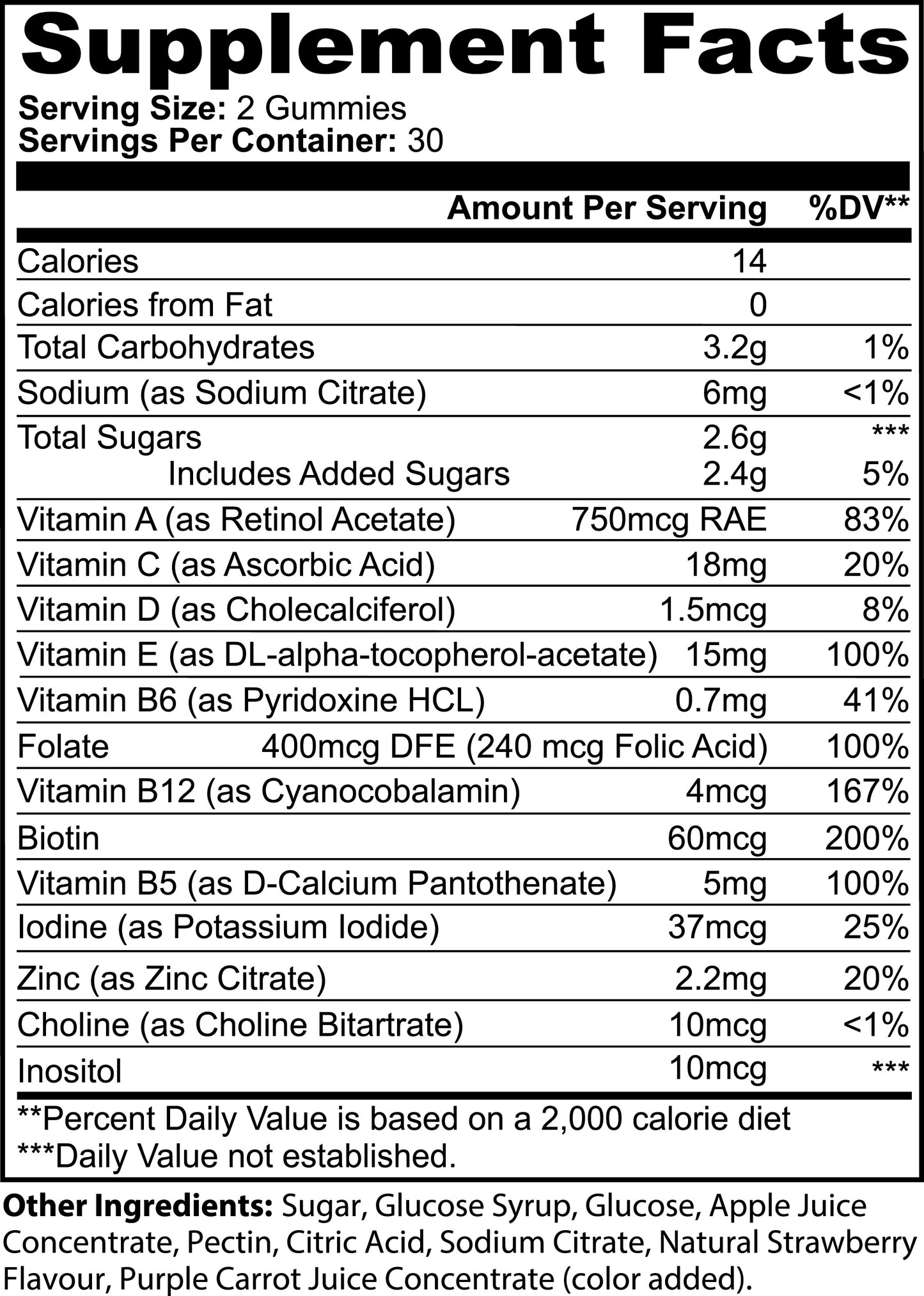 Multivitamin Bear Gummies – Complete Daily Vitamins for Adults | 60 Gummies | Immune Support & Energy Boost