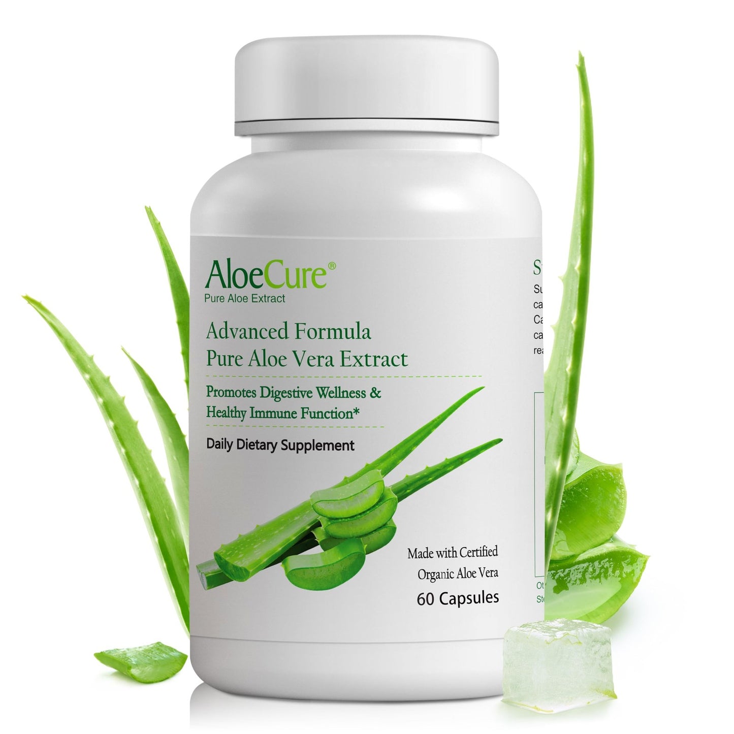 Aloecure Advanced Formula - Twice a Day Aloe Vera Capsule 60 Capsules