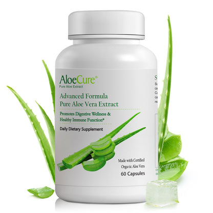 Aloecure Advanced Formula - Twice a Day Aloe Vera Capsule 60 Capsules