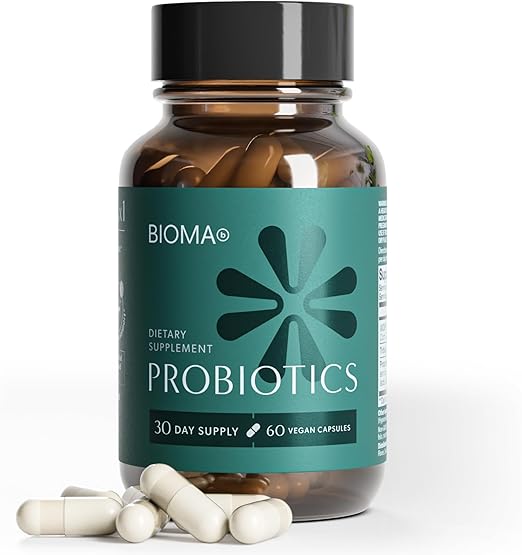 ($) BIOMA Probiotics - Digestive Health Probiotic - Gut Support for Men & Women with Xylooligosaccharides, Tributyrin & Bifidobacterium - Vegan & Gluten Free - 60 Delayed-Release Capsules (30-Day Supply)