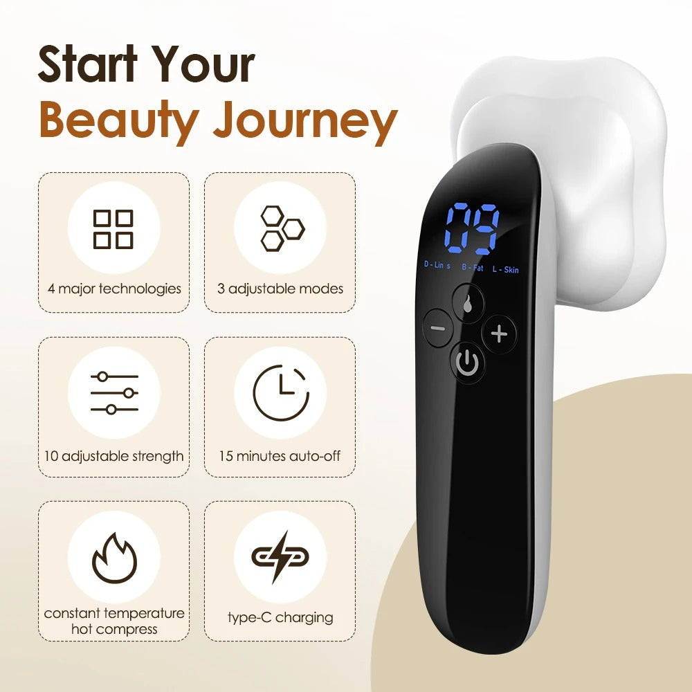 Ultrasonic EMS Body Massager for Body Shaping & Skin Tightening | Portable At-Home Contouring Device