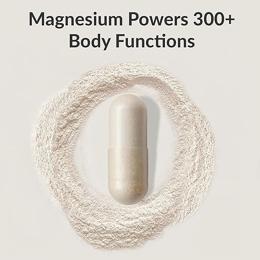 BIOptimizers Magnesium Breakthrough Supplement with 500mg - 7 Forms of Magnesium: Glycinate, Malate, Citrate, and More - Natural Support for Sleep and Cognitive Function -60 Capsules- Calming Vitamins
