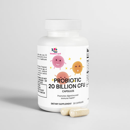 Probiotic 20 Billion CFU - Advanced Digestive Health & Immune Support Supplement | 30 Capsules | Gut Health
