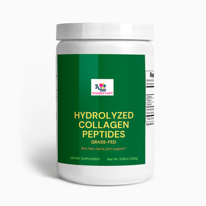 Grass-Fed Hydrolyzed Collagen Peptides Skin, Hair & Nail Support | Anti-Aging Collagen Powder for Joint & Bone Health | Unflavored Protein Supplement