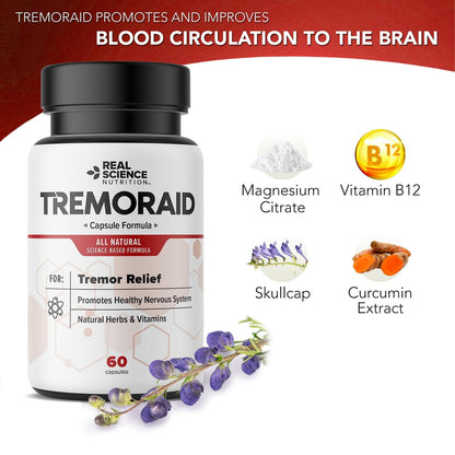 Tremoraid Natural Essential Tremor Relief Supplements - Effective And