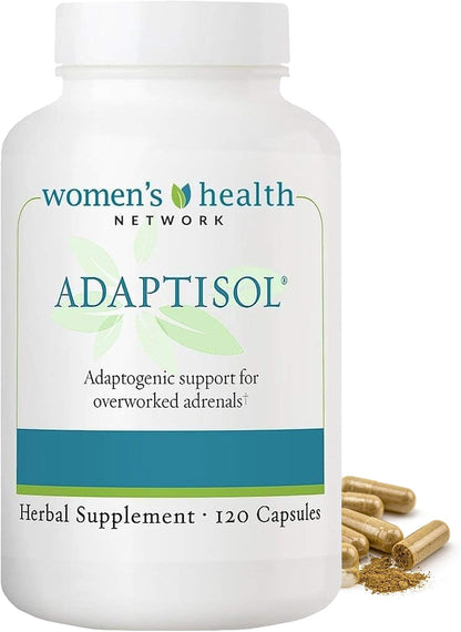 Adaptisol, Adrenal Support Supplements for Women, Cortisol Supplements with Adaptogens, 120 Capsules