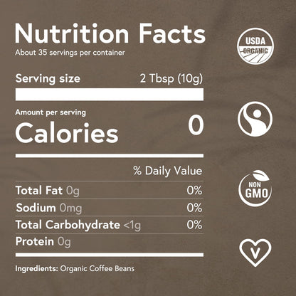 Low Acid Coffee Beans Whole, USDA Organic Coffee Beans Medium Roast - Non-Gmo - No Molds - Mycotoxins Pesticides Free - Single Origin - 12 Oz