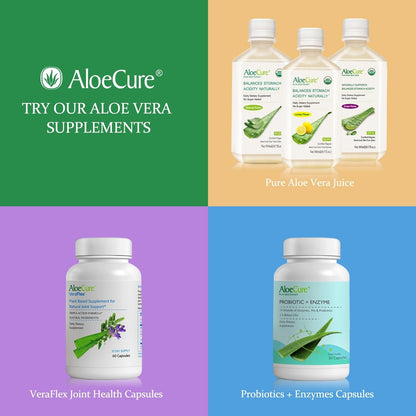 Aloecure Advanced Formula - Twice a Day Aloe Vera Capsule 60 Capsules