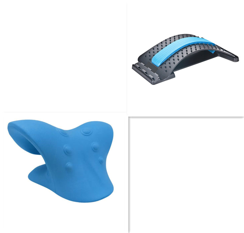 C-Shaped Pillow (Blue) – Comfortable Neck & Lumbar Support Pillow for Sleep & Relaxation | Ergonomic Design