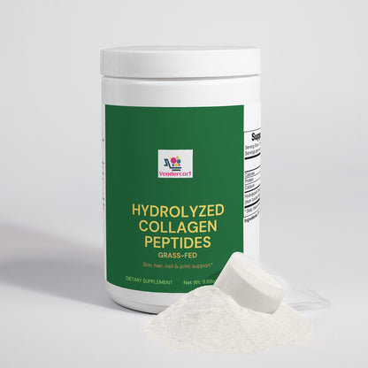 Grass-Fed Hydrolyzed Collagen Peptides Skin, Hair & Nail Support | Anti-Aging Collagen Powder for Joint & Bone Health | Unflavored Protein Supplement