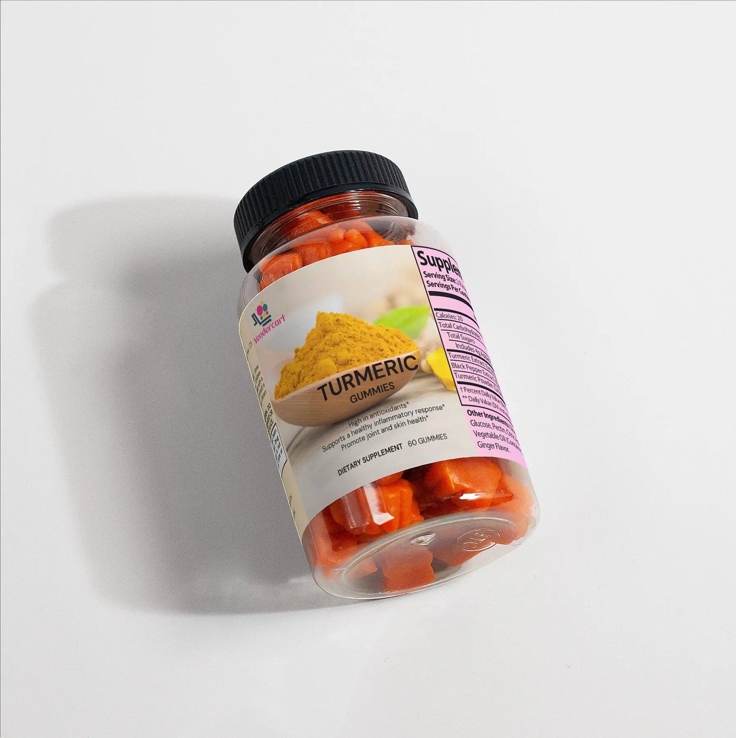 Turmeric Gummies – Powerful Anti-Inflammatory & Joint Support | Natural Pain Relief | 30 Gummies | Vegan & Non-GMO